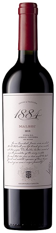 1884 estate grown malbec 750 ml single bottle edmonton liquor delivery