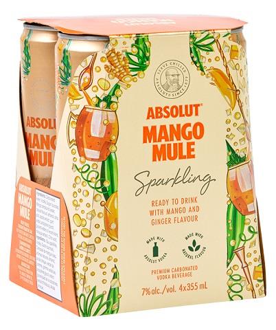 absolut mango mule cocktail 355 ml - 4 cans edmonton liquor delivery