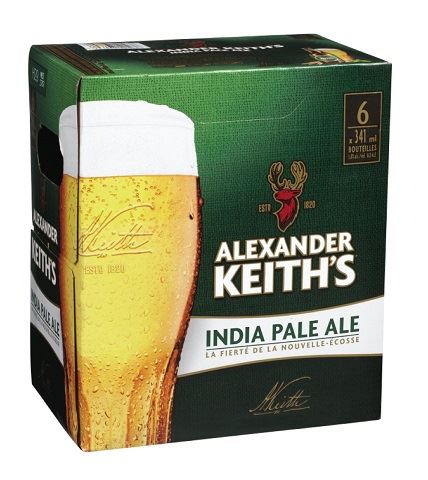 alexander keith's ipa 341 ml - 6 bottles edmonton liquor delivery