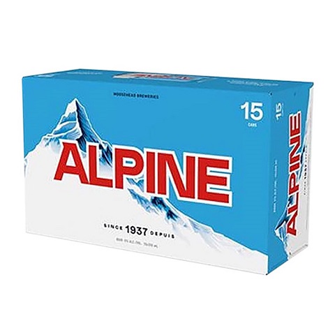 alpine lager 355 ml - 15 cans edmonton liquor delivery