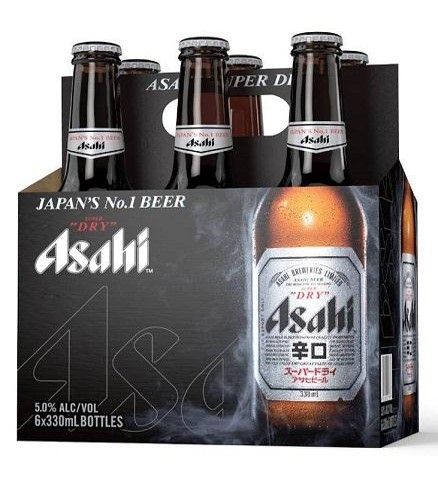 asahi dry 330 ml - 6 bottles edmonton liquor delivery