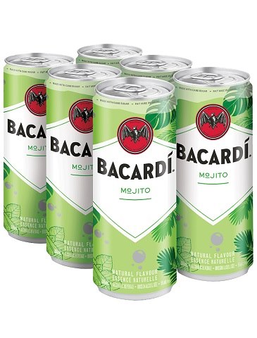 bacardi mojito 355 ml - 6 cans edmonton liquor delivery