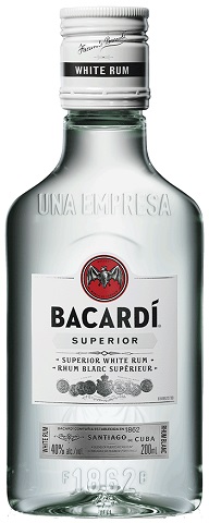 bacardi superior white rum 200 ml single bottle edmonton liquor delivery