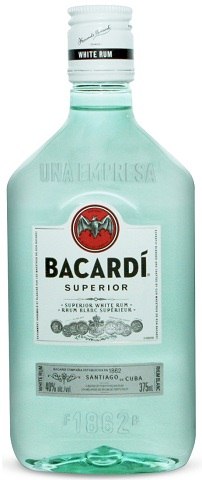 bacardi superior white rum 375 ml single bottle edmonton liquor delivery