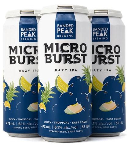 banded peak microburst hazy ipa 473 ml - 4 cans edmonton liquor delivery