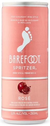 barefoot cellars rose spritzer 250 ml - 4 cans edmonton liquor delivery