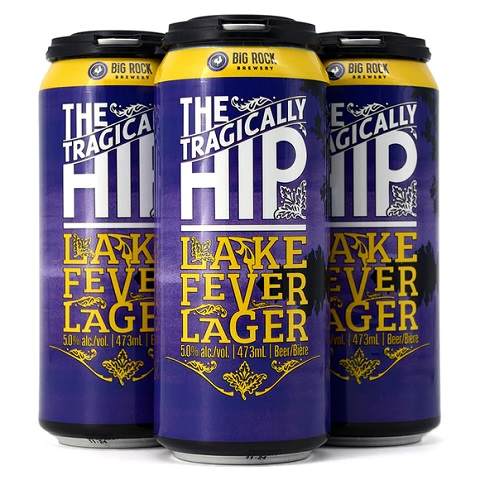 big rock the tragically hip lake lager 473 ml - 4 cans edmonton liquor delivery