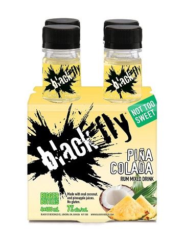 black fly rum pina colada 400 ml - 4 bottles edmonton liquor delivery