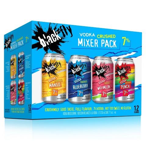 black fly vodka crushed mixer pack 355 ml - 12 cans edmonton liquor delivery
