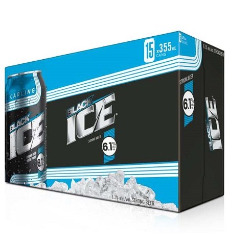 black ice 355 ml - 15 cans edmonton liquor delivery
