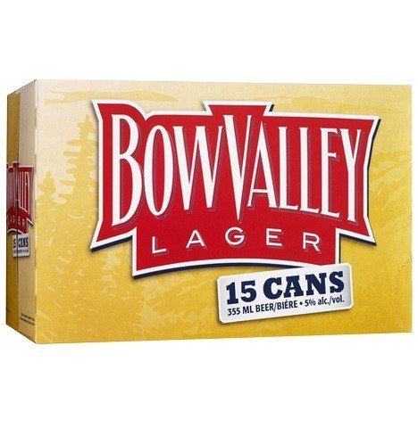 bow valley lager 355 ml - 15 cans edmonton liquor delivery