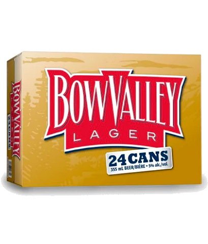 bow valley lager 355 ml - 24 cans edmonton liquor delivery