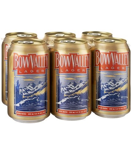 bow valley lager 355 ml - 6 cans edmonton liquor delivery