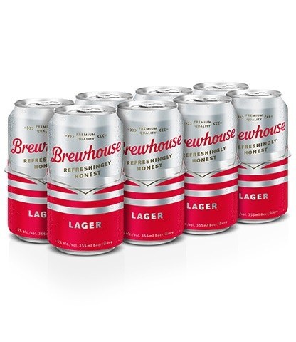 brewhouse lager 355 ml - 8 cans edmonton liquor delivery