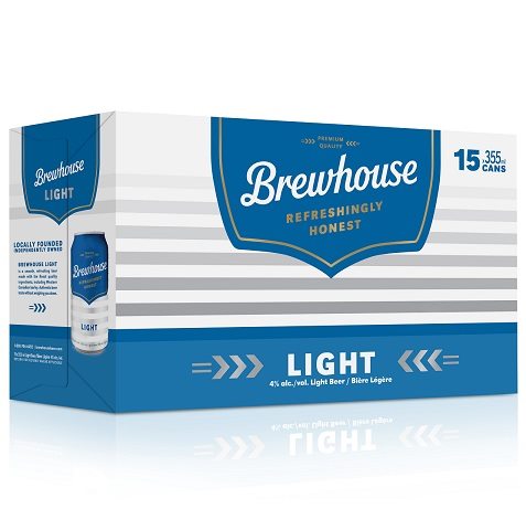brewhouse light 355 ml - 15 cans edmonton liquor delivery