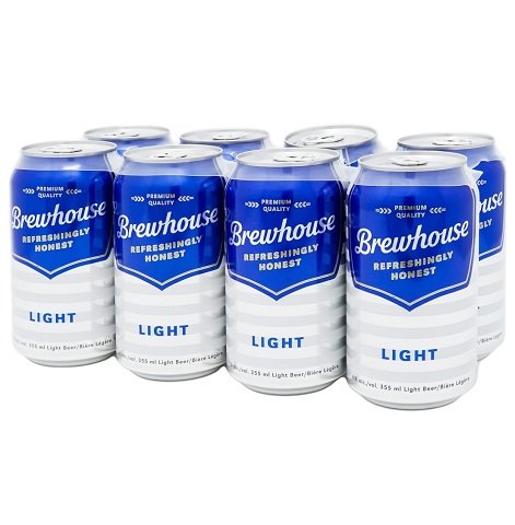 brewhouse light 355 ml - 8 cans edmonton liquor delivery