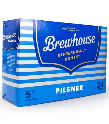 brewhouse pilsner 355 ml - 24 cans edmonton liquor delivery