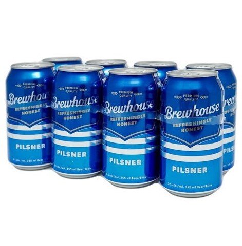 brewhouse pilsner 355 ml - 8 cans edmonton liquor delivery