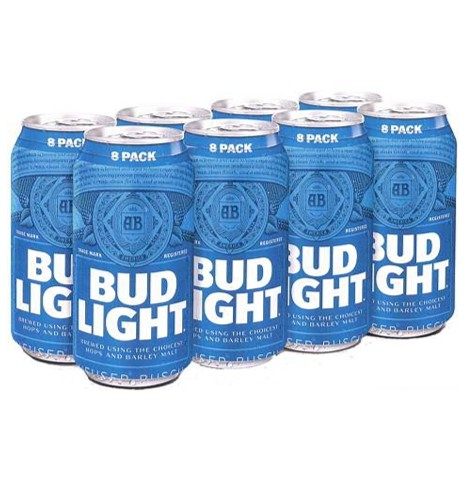 bud light 355 ml - 8 cans edmonton liquor delivery
