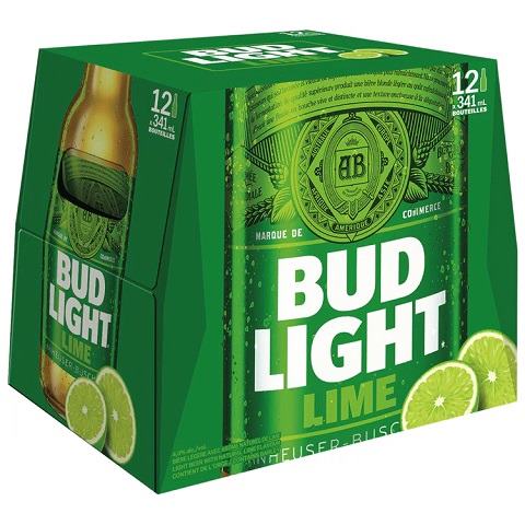 bud light lime 341 ml - 12 bottles edmonton liquor delivery