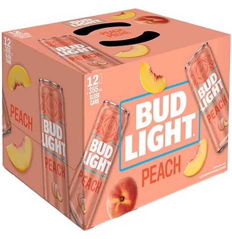 bud light peach 355 ml - 12 cans edmonton liquor delivery