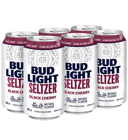 bud light seltzer blackcherry 355 ml - 6 cans edmonton liquor delivery