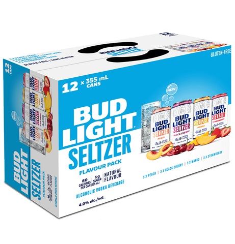 bud light seltzer flavour pack 355 ml - 12 cans edmonton liquor delivery