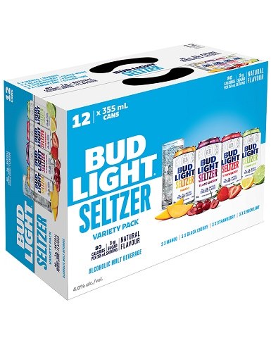 bud light seltzer mixer 355 ml - 12 cans edmonton liquor delivery
