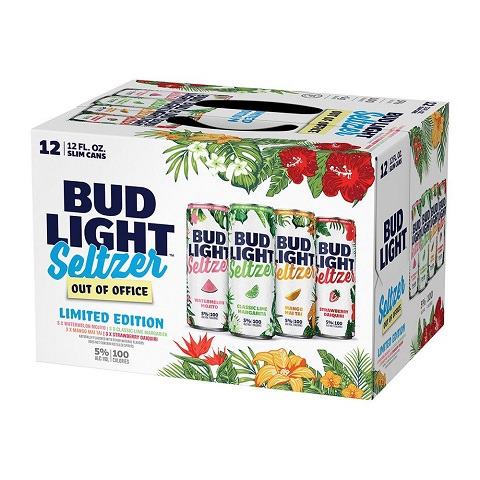 bud light seltzer out of office mixer 355 ml - 12 cans edmonton liquor delivery