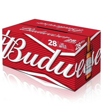 budweiser 341 ml - 28 bottles edmonton liquor delivery