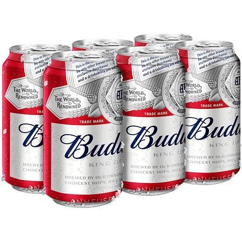 budweiser 355 ml - 6 cans edmonton liquor delivery