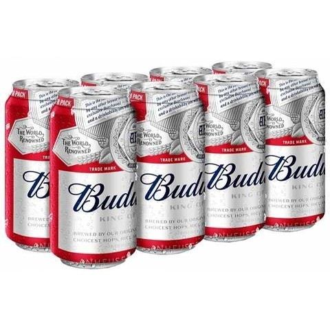 budweiser 355 ml - 8 cans edmonton liquor delivery