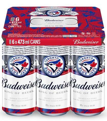 budweiser 473 ml - 6 cans edmonton liquor delivery