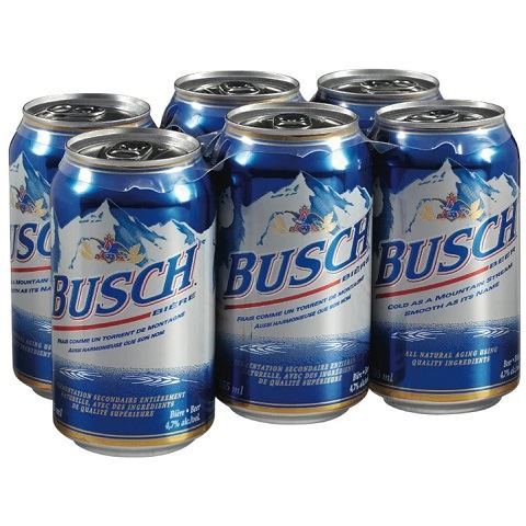 busch 355 ml - 6 cans edmonton liquor delivery