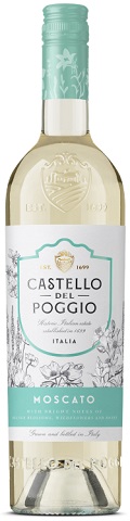 castello del poggio moscato 750 ml single bottle edmonton liquor delivery