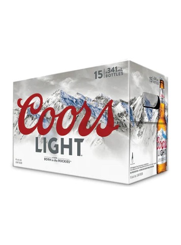 coors light 341 ml - 15 bottles edmonton liquor delivery