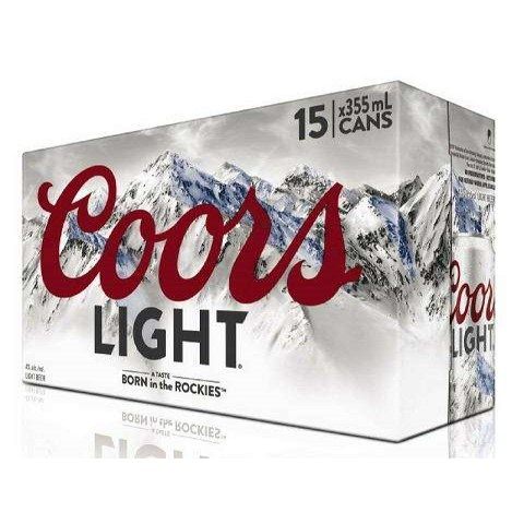 coors light 355 ml - 15 cans edmonton liquor delivery