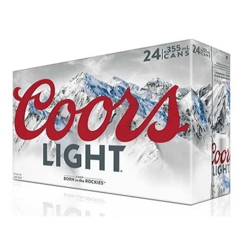 coors light 355 ml - 24 cans edmonton liquor delivery
