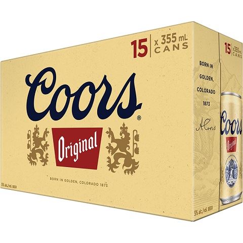 coors original 355 ml - 15 cans edmonton liquor delivery