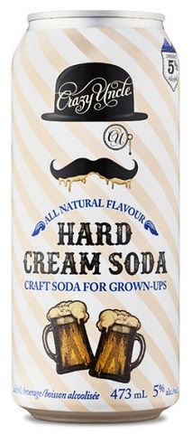 crazy uncle hard cream soda 473 ml single can edmonton liquor delivery