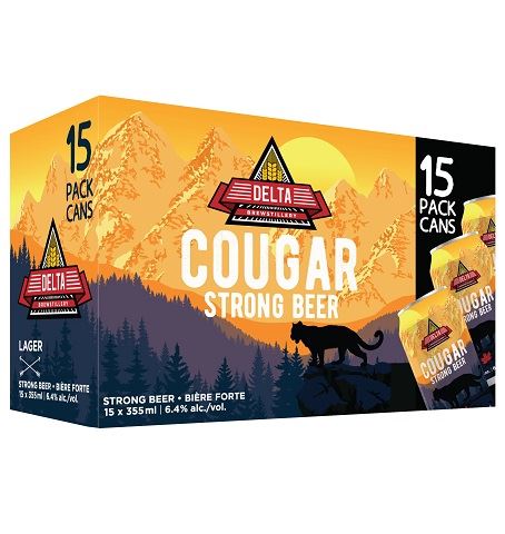 delta cougar strong 355 ml - 15 cans edmonton liquor delivery