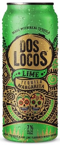 dos locos lime tequila margarita 440 ml single can edmonton liquor delivery