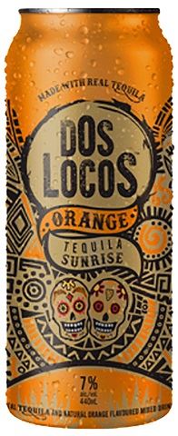 dos locos tequila sunrise 440 ml single can edmonton liquor delivery