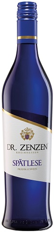 dr. zenzen noblesse spatlese blue 750 ml single bottle edmonton liquor delivery