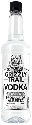 grizzly trail vodka 750 ml single bottle edmonton liquor delivery