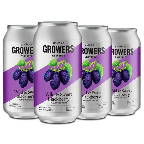 growers blackberry 355 ml - 6 cans edmonton liquor delivery