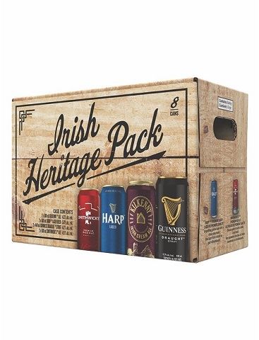 guiness irish heritage pack 500 ml - 8 cans edmonton liquor delivery