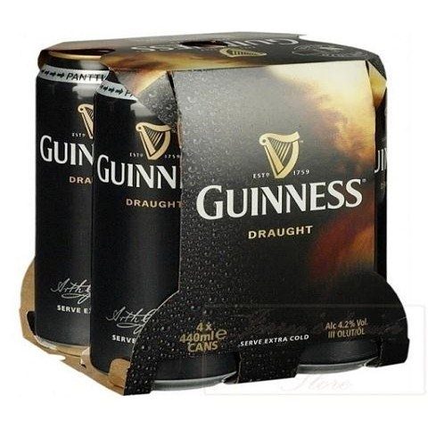 guinness draught 440 ml - 4 cans edmonton liquor delivery