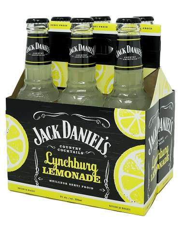 jack daniel's country cocktails lynchburg lemonade 296 ml - 6 bottles edmonton liquor delivery