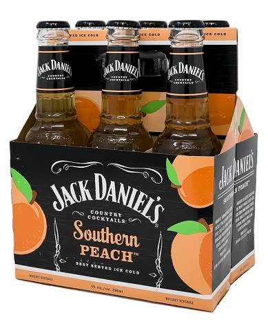 jack daniel's country cocktails southern peach 296 ml - 6 bottles edmonton liquor delivery